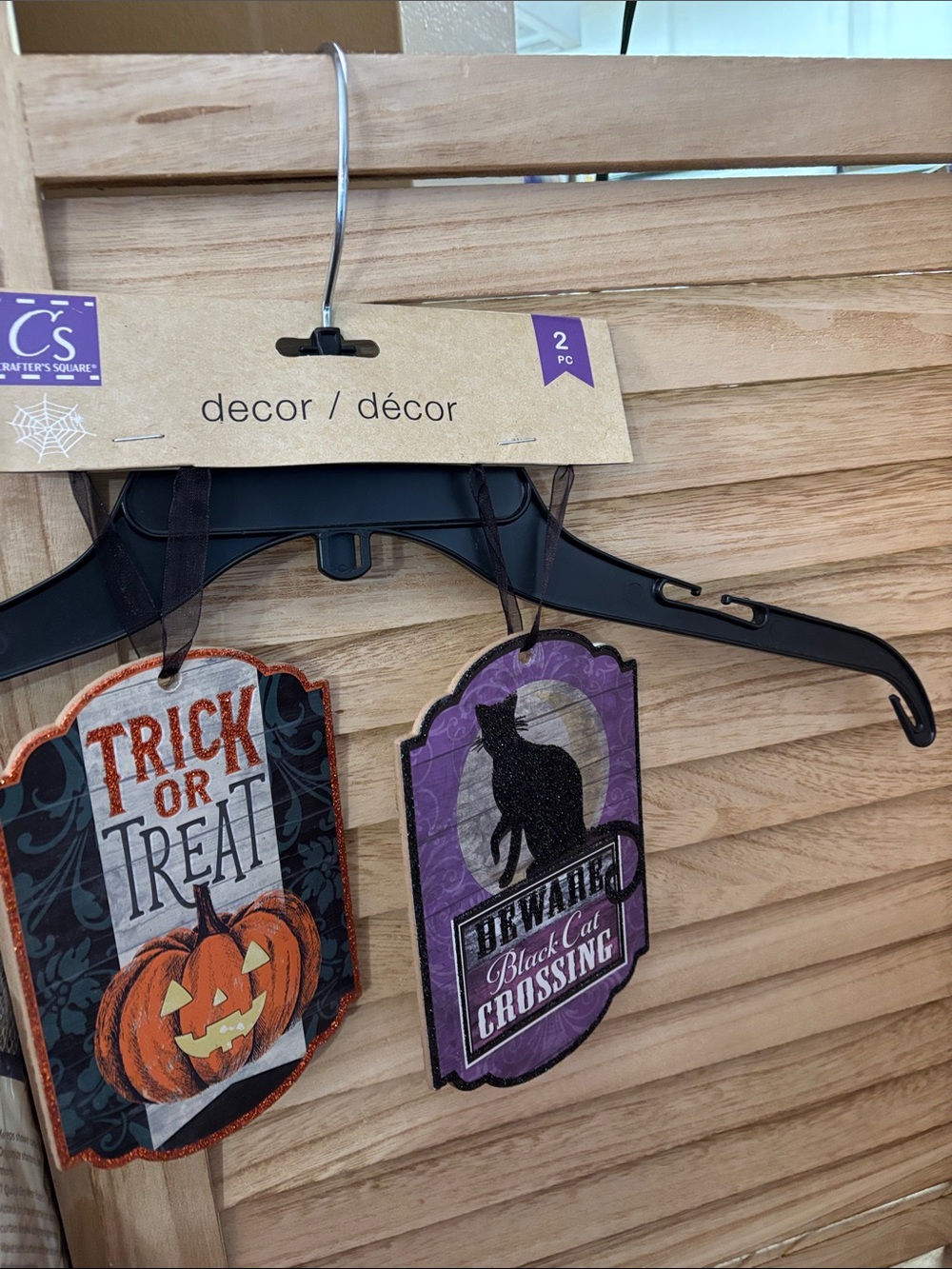 Halloween Wall Decor - Orange & Purple 2-Pack